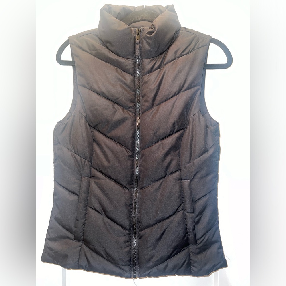 NWOT Cole Haan Black Zipper Vest